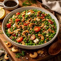 Balsamic Cashew Pea Salad