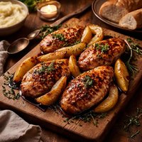 Balsamic Chicken with Pears