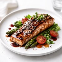 Balsamic Glazed Cracked Pepper Salmon Clean Eating