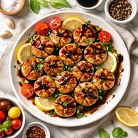 Balsamic Glazed Scallops