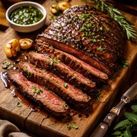 Balsamic Marinated Flank Steak Low Carb