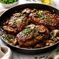 Balsamic Pork Chops with Mushroom