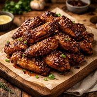 Balsamic Soy Glazed Chicken Wings
