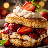 Balsamic Strawberry Shortcake