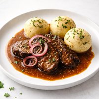 Baltimore Style Sour Beef and Dumplings Sauerbraten