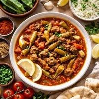 Bamya Meat and Okra Stew