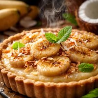 Banana and Coconut Tart