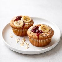 Banana and Jelly Muffins