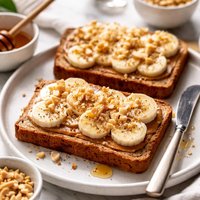 Banana and Peanut Butter Toast
