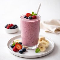 Banana and Triple Berry Smoothie