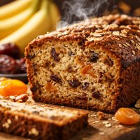 Banana Apricot and Date Loaf