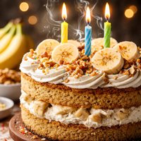 Banana Birthday Cake