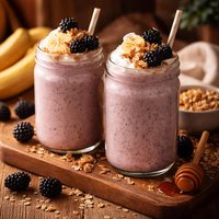 Banana Blackberry Pie Smoothie