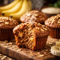 Banana Bran Soy Muffins