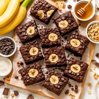 Banana Chocolate Chip Brownies