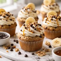 Banana Chocolate Chip Cupcakes