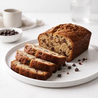 Banana Chocolate Chip Sour Cream Loaf Cake