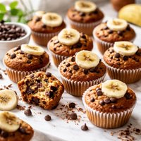 Banana Chocolate Mini Muffins
