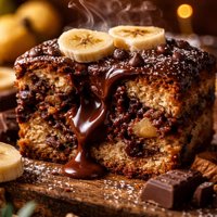 Banana Chocolate Surprise Cake