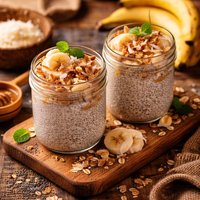 Banana Coconut Chia Pudding