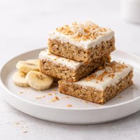 Banana Coconut Cookie Bars
