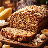 Banana Coconut Macadmia Bread