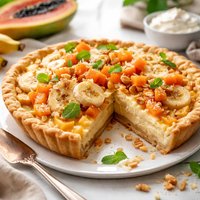 Banana Papaya Pie