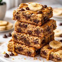 Banana Pb Chip Chip Chip Blondies Egg Free