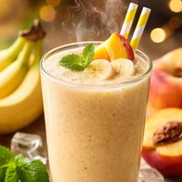 Banana Peach Buttermilk Smoothie