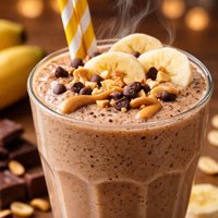 Banana Peanut Chocolate Smoothie Diabetic