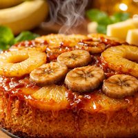 Banana Pineapple Upside Down Cake