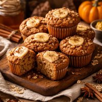 Banana Pumpkin Spice Muffins