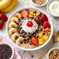 Banana Split Breakfast Bowl Oatmeal Hungry Girl