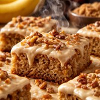 Banana Toffee Bars W Browned Butter Icing