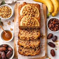 Banana Walnut and Date Loaf