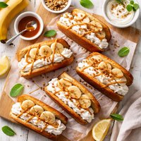 Banana Whip Cream Sandwich