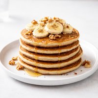 Banana Whole Wheat Pancakes