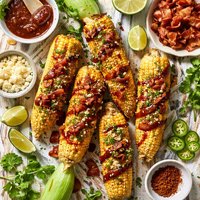 Barbecue Corn with Bacon