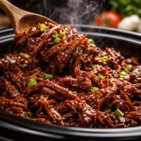 Barbecued Beef Crock Pot