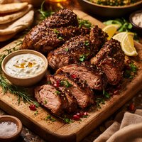 Barbecued Middle Eastern Lamb