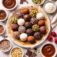 Basic Chocolate Truffles Plus 4 Variations