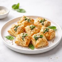 Basil Parmesan Puffs