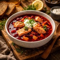 Beautiful Borscht Salmon
