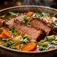 Beautiful Brisket Broth Soup
