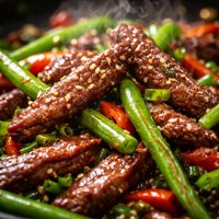 Beef and Green Bean Stir Fry