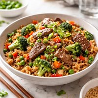 Beef and Vegetable Fried Rice