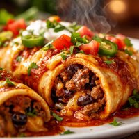 Beef Bean Enchiladas
