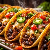 Beef Bean Oven Tacos