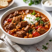 Beef Chickpea Paprikash