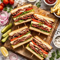 Beef Club Sandwich